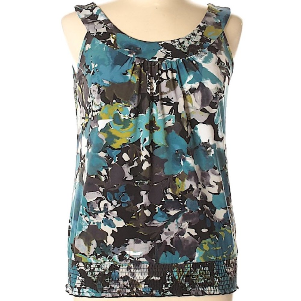 Maurices Floral Sleeveless Stretch Blouse